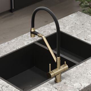 Смеситель для кухни Sancos Dora SC4003BG брашированное золото